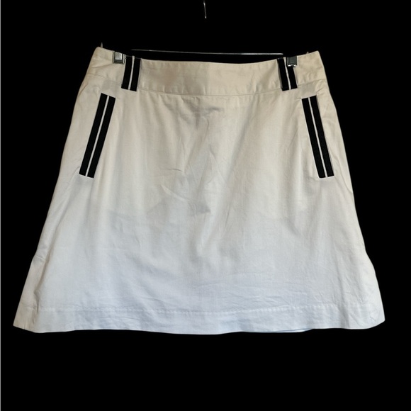 Sport Haley Dresses & Skirts - Sport Haley White Skirt with Black Stripes